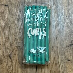 Teal Hair Rods for Curls